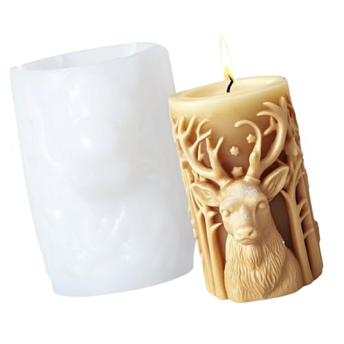 Silikonkerzenform Der Weihnachtszeit Zylinder Silikon Kerzenformen Für Epoxidharzseife Home Dekoration Herstellung von CHIZISX