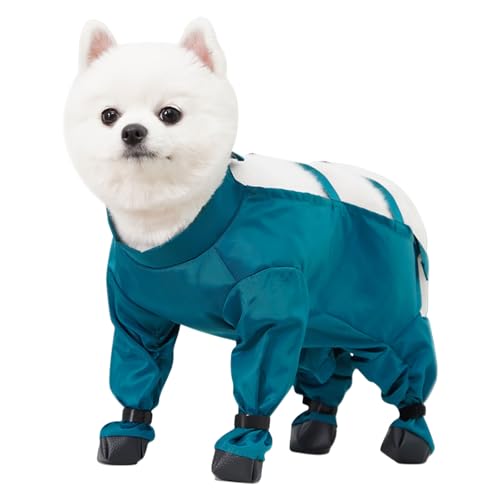 Staubdichte Haustierhose aus Memory-Stoff, Hunde-Overall, Outdoor-Schutz-Regenhose für kleine bis große Rassen, staubdichtes Haustier-Outfit von CHIZISX
