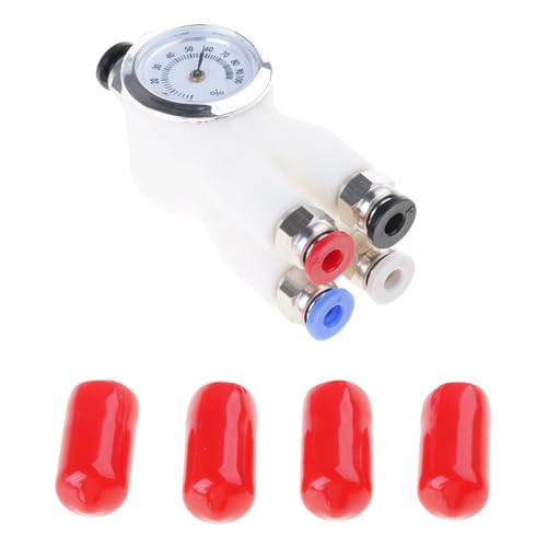 Transparenter 4-Wege-Drucker-Filamentführungsschlauch-Adapter, 4-in-1-Feed Connector mit präziser Ausrichtungsanleitung von CHIZISX