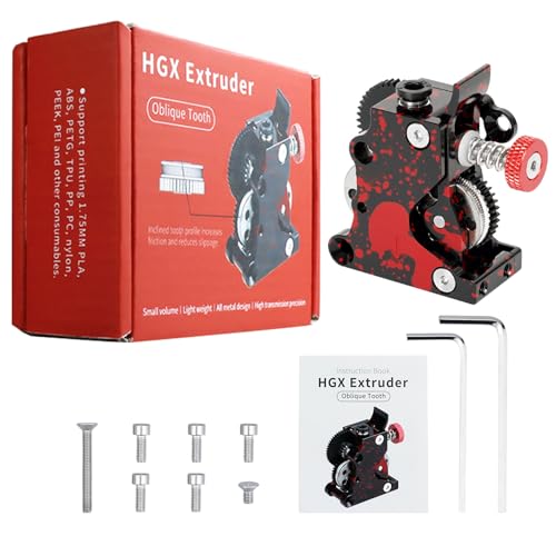 Verbesserter Lite 2.0 Doppelgetriebe-Extruder aus hartem Stahl, Reduktionsgetriebe, Hochgeschwindigkeitsmotor für CR10/CR10S verbessert die Genauigkeit, gehärtete Stahlgetriebe von CHIZISX