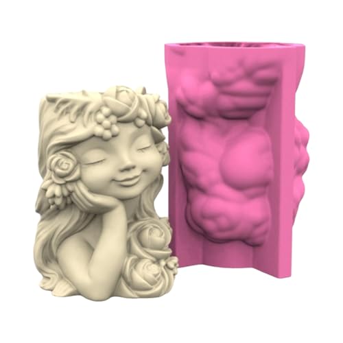 Wiederverwendbare Blumentopf-Silikonform, lebensmittelechte Materialien, vielseitig einsetzbar für Sukkulenten, Pflanzgefäß, Zementharz, Kunstprojekte, künstlerische Silikonform von CHIZISX