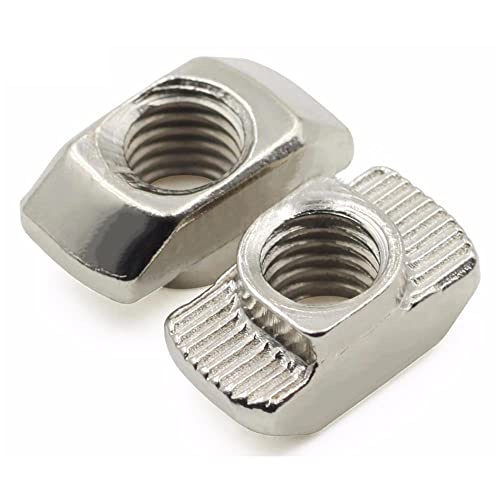 10/20/50/100 stücke M3/M4/M5 * 10 * 6 für 20 Serie Slot T-Mutter Schieben T T Nut Hammer Drop in Mutter Befestigungsverbinder-M4,100 pcs von CHJIENJUJIDZ