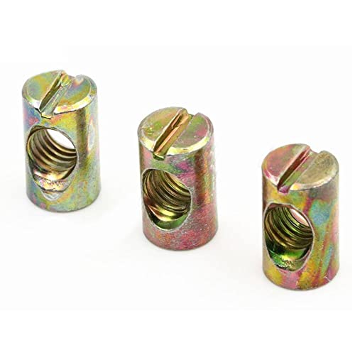 10 STÜCKE M4 M5 M6 M8 Fassbolzen Kreuzdübel Schlitzarmaturen Geeignet für Stühle Horizontale Lochmutter Hammer Embedded Nut-M5x8mmx10mm von CHJIENJUJIDZ