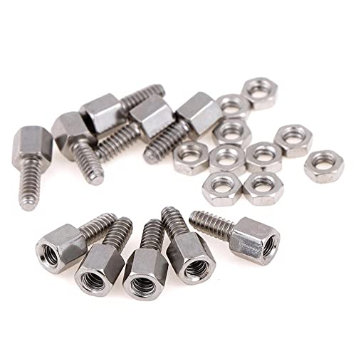 10Sets 5 + 7mm Headerplatte Halterung Bolzenbolzen & Mutter Muttern Schraube D-Sub VGA seriell von CHJIENJUJIDZ
