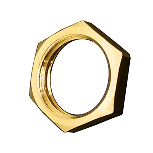 5 stücke Messing-Sechskant-Sicherungsmutter-Armaturen 1/8 "1/4" 3/8 "1/2" 3/4 "1" 1 "1" BSP-Innengewinde Sechskant-Schaft Flanschabdeckung-Flat Nut,1/4" von CHJIENJUJIDZ