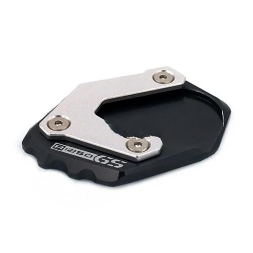 CHLKEAMEE Seitenständer Für B&M&W R1250GS R1250 GS R 1250 GS 2020-2022 Motorrad CNC Seitenständer Pad Vergrößerungsplatte Kickstand Extension(Black-1) von CHLKEAMEE