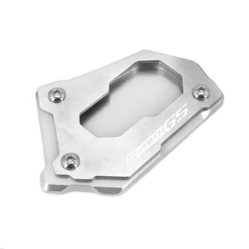 CHLKEAMEE Seitenständer Für B&M&W R1250GS R1250 GS R 1250 GS 2020-2022 Motorrad CNC Seitenständer Pad Vergrößerungsplatte Kickstand Extension(Silver-1) von CHLKEAMEE