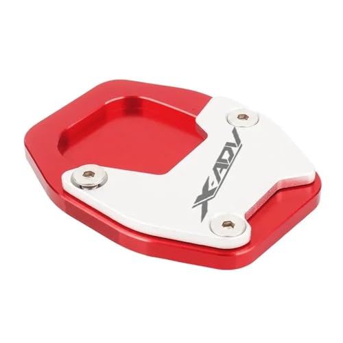CHLKEAMEE Seitenständer Für HO&N&DA XADV-750 XADV 750 NC750X NC 750X 2021-2023 Motorrad CNC Seitenständer Pad Platte Kickstand Enlarger Support Extension(Red-XADV) von CHLKEAMEE