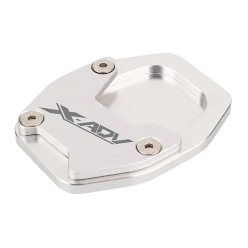 CHLKEAMEE Seitenständer Für HO&N&DA XADV-750 XADV 750 NC750X NC 750X 2021-2023 Motorrad CNC Seitenständer Pad Platte Kickstand Enlarger Support Extension(Silver-XADV) von CHLKEAMEE