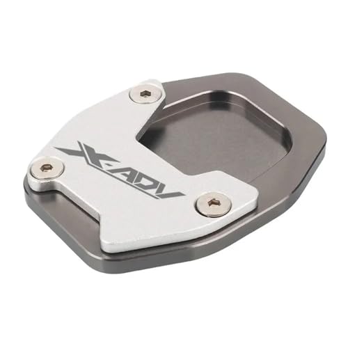 CHLKEAMEE Seitenständer Für HO&N&DA XADV-750 XADV 750 NC750X NC 750X 2021-2023 Motorrad CNC Seitenständer Pad Platte Kickstand Enlarger Support Extension(Titanium-xadv) von CHLKEAMEE