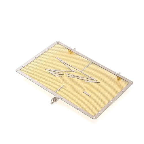 FÜR K&awas&aki NinjaZ1000 Z1000SX Z750 Z800 Ninja Kühlergrillschutzabdeckung Schutzzubehör Wassertanknetz Kühlerabdeckung(Gold-3) von CHLKEAMEE