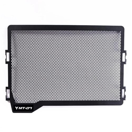 Für Y&ama&ha MT-07 MT07 FZ07 2014–2022 21 20 Kühlergrillschutzabdeckung Schutzzubehör Wassertanknetz Kühlerbucht(MT07 Sliver Black) von CHLKEAMEE