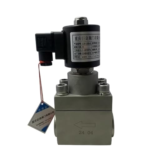 CHLPGKHI 100bar 10MPa 1450PSI 2 Way Water high Pressure Solenoid Valve 3/4 220V 24V Orifice 20mm SS304 Large Flow Valve(45355,G-AC240V-NO Open) von CHLPGKHI