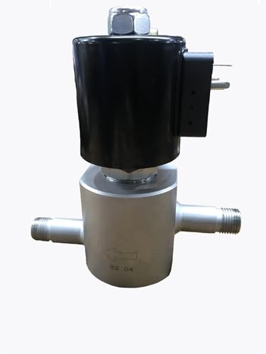 CHLPGKHI 100bar 10MPa 2 Way Water high Pressure Solenoid Valve 24V Orifice 6mm SS304 DN6 Normally Close External Thread M16(M16-24V) von CHLPGKHI