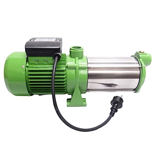 CHM GmbH® Kreiselpumpe Edelstahl 1,1 KW 5400 L/h 6,5 Bar Druck Gartenpumpe mit Edelstahlschaufelräder von CHM GmbH
