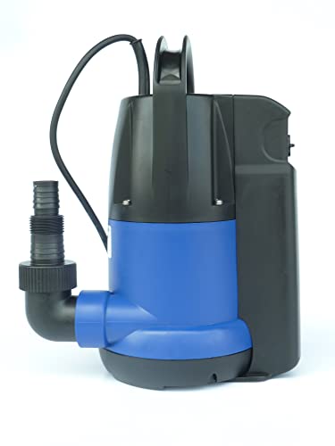 CHM GmbH® Tauchpumpe 750 Watt Flachsaugpumpe integrierter automatischer Schwimmer, 12.500 L/h Poolpumpe Kellerpumpe von CHM GmbH