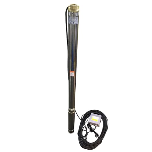 CHM GmbH® Tiefbrunnenpumpe 3 Zoll 1100 Watt 6000 L/h 7,7 Bar Druck 25 m Kabel u. Motorschutzschalter 5% sandverträglich von CHM GmbH