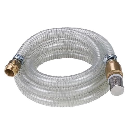 CHM GmbH 1 Zoll Saugschlauch Garnitur Ansaugschlauch 10m für Pumpen (Messing Anschlüsse) mit Rückschlagventil von CHM GmbH