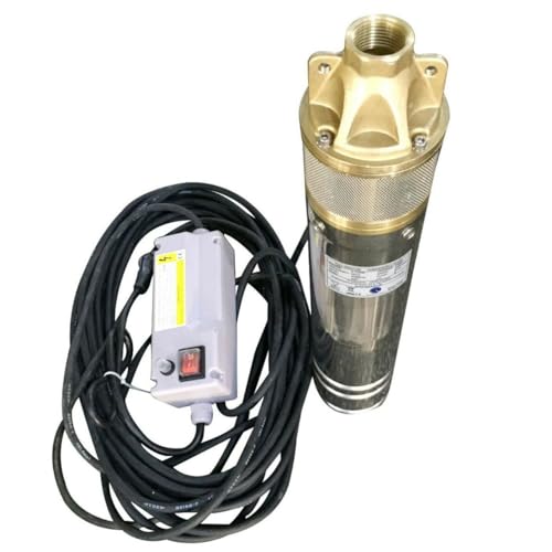 CHM GmbH® Brunnenpumpe 4 Zoll 0,75 kW 2800 L/h 6,1 Bar inkl. Motorschutz Pumpe Zisterne von CHM GmbH