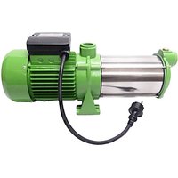 CHM GmbH® Kreiselpumpe 1,1 KW 5400 L/h 6,5 Bar Druck Gartenpumpe Edelstahl von CHM