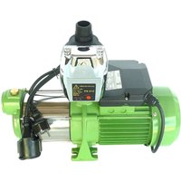 CHM GmbH® Kreiselpumpe 1,1 KW Edelstahl 8000L/H 5,5 Bar Gartenpumpe mit Druckschalter/Trockenlaufschutz von CHM