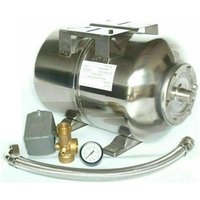 CHM - GmbH® Membrankessel 24 l Druckkessel Edelstahl mit Druckschalterset 5 teilig und Panzerschlauch CHM - GmbH® Membrankessel 24 l Druckkessel Edelstahl mit Druckschalterset 5 teilig und Panzerschlauch von CHM