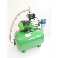 CHM - Hauswasserwerk 150 l 2100 Watt 7,8 Bar, Gartenpumpe Edelstahl Pumpensteuerung einstellbar mit lcd Display von CHM