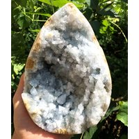 Blaue Celestite Liebe Herz/Celestite Geode/Raw Herz Form/Celestite Ei/Celestite Cluster/Blau Gedode/Blau Kristall/Dekor von CHMineralCollection