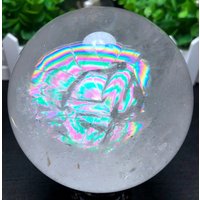 Extra Große Klare Regenbogen Rauchquarz Kugel/Regenbogen Kristallkugel/Seltener Quarz/Meditation/Fengshui/Zen/Energie/Heilung/Besonderes Geschenk von CHMineralCollection