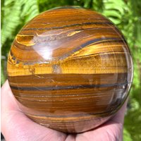 Natürliche Große Tigerauge Kugel/Getrommeltes Energiestein Dekoration Meditation Chakra Geschenk Für Sie Natürliche Große Tigerauge Kugel/Getrommeltes Energiestein Dekoration Meditation Chakra Geschenk Für Sie von CHMineralCollection