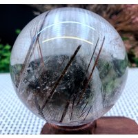 Natürliche Seltene Transparente Braune Turmalin Rutilquarzkugel/Rauchkristallkugel Kristall Kristallprobe Kristallenergie von CHMineralCollection