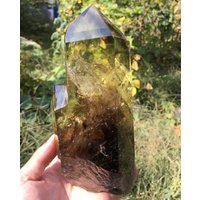 Natürliche Transparente Doppelköpfige Citrin Kristall Quarz Turm/Besonderes Geschenk Heilung Feng Shui Energie Stein Natürliche Transparente Doppelköpfige Citrin Kristall Quarz Turm/Besonderes Geschenk Heilung Feng Shui Energie Stein von CHMineralCollection