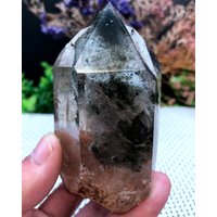 Natürlicher Großer Gartengrüner Phantomquarzturm/ Bergkristall/Lodalit/Chakra/Reiki/Heilstein/Geschenke Für Sie von CHMineralCollection