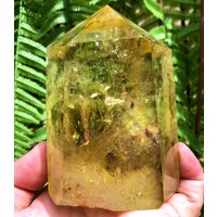Natürlicher Großer Transparenter Gelber Citrin Bergkristall/Citrin Turm/Besonderes Geschenk/Heilkristall/Feng Shui/Energiestein von CHMineralCollection