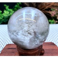 Seltene Natürliche Enthalten Garten Weiß Phantom Quarz Pyramide Form Ball/Scenic Kugel/Lodalite/Heilung Kristall/Besondere Geschenk/Energie Stein von CHMineralCollection