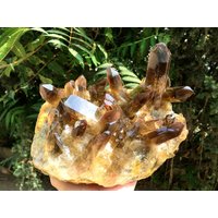 Top Große Roh Gelb Kristall Cluster/Gelb Quarz Cluster/Quarz Cluster/Rough Fülle Kristallplatte/Heilung Kristall/Meditation von CHMineralCollection