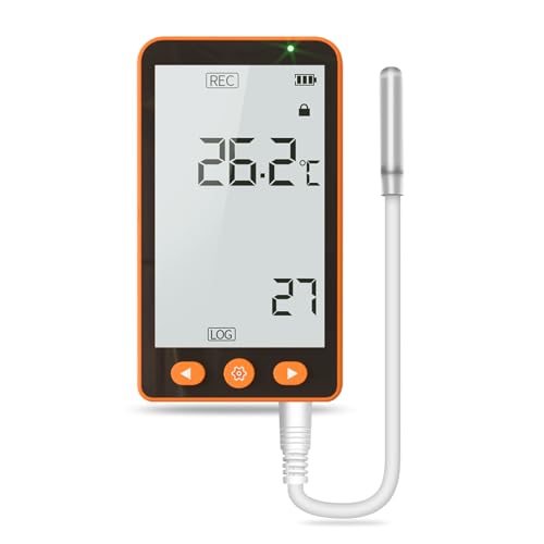 CHNADKS GSP-70PRO Temperatur-Datenlogger – Hochpräziser Sensor, LCD-Display, USB-Datenexport (PDF/Excel), Alarmfunktion, Wiederaufladbarer Akku, für Kühlkette, Lagerung & Labore (-40°C bis 85°C) von CHNADKS