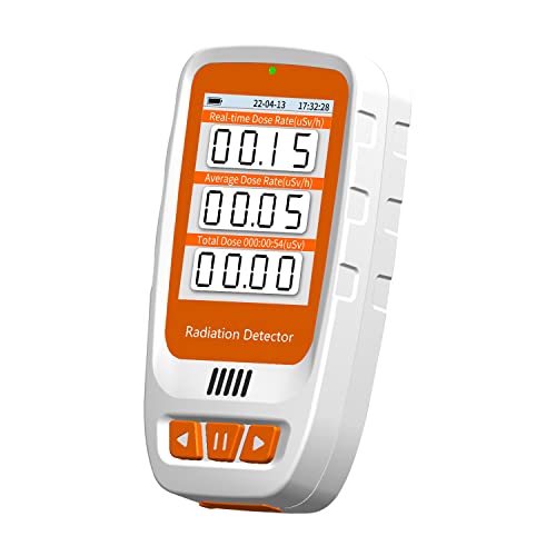 GeigerZähler, CHNADKS Nuklearstrahlungsdetektor mit LCD-Display, Mini Dosimeter zur Messung, Wiederaufladbarer Beta Gamma Röntgenstrahler, Tragbarer Handheld -Strahlungsmonitor von CHNADKS
