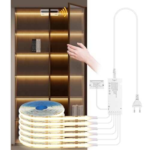 CHNMALITAI 12V Unter Kabinett COB LED Streifen,6 Roll 1M Warmweiß cob led Strip Mit Open Door motion Control sensor Kit Für Schrank Vitrine Küche Beleuchtung CHNMALITAI 12V Unter Kabinett COB LED Streifen,6 Roll 1M Warmweiß cob led Strip Mit Open Door motion Control sensor Kit Für Schrank Vitrine Küche Beleuchtung von CHNMALITAI