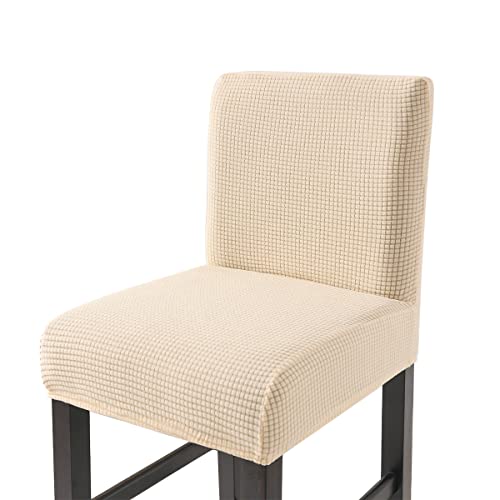 CHNSHOME Barhocker Stuhlhussen Stretch Bar Stuhlhussen Stuhlbezüge barhocker bezug mit Rückenlehne 2er Set von CHNSHOME