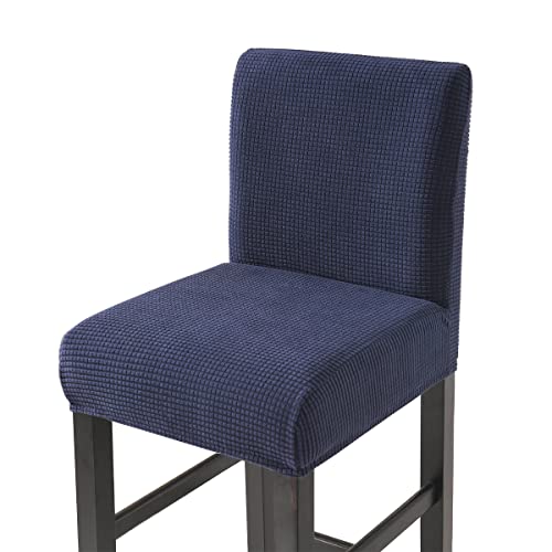 CHNSHOME Barhocker Stuhlhussen Stretch Bar Stuhlhussen Stuhlbezüge barhocker bezug mit Rückenlehne 2er Set von CHNSHOME