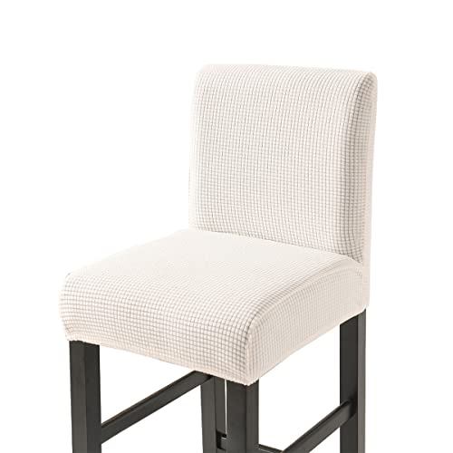 CHNSHOME Barhocker Stuhlhussen Stretch Bar Stuhlhussen Stuhlbezüge barhocker bezug mit Rückenlehne 2er Set von CHNSHOME