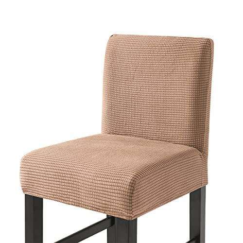 CHNSHOME Barhocker Stuhlhussen Stretch Bar Stuhlhussen Stuhlbezüge barhocker bezug mit Rückenlehne 2er Set von CHNSHOME