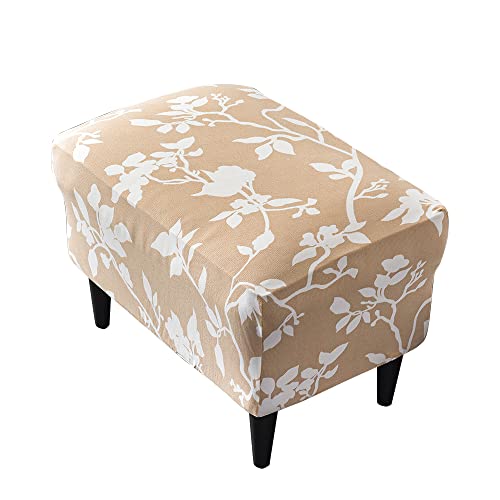 CHNSHOME Hockerbezug rechteckig Ottomane hockerbezug Ottoman-Bezüge Stretch Fußhocker Schonbezug Puffbezug Stretch von CHNSHOME