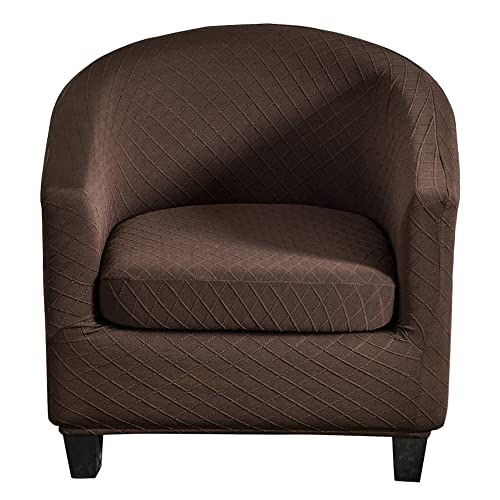 CHNSHOME Sesselbezüge 2 Stück Stretch Sesselhusse Sesselbezug Clubstuhlbezüge 1 Sitzer Tullsta Barstuhlbezug cocktailsessel Sesselbezug Tiefer Kaffee von CHNSHOME