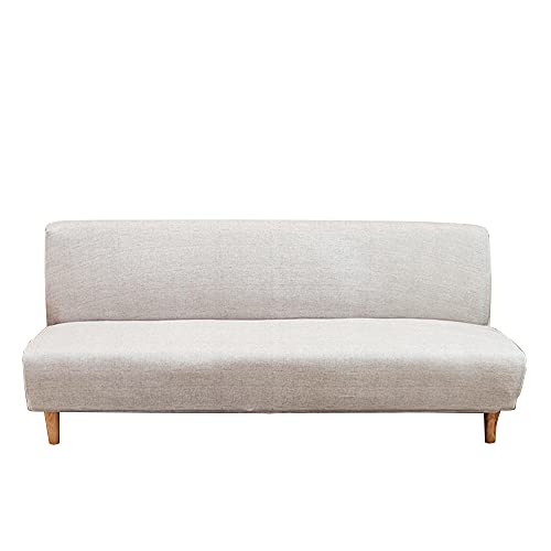 CHNSHOME Sofabezug ohne armlehnen Stretch Armlose sofaüberwurf Sofahusse Ohne Armlehne 1 sitzer Sofa Abdeckung Schlafsofa bezug von CHNSHOME