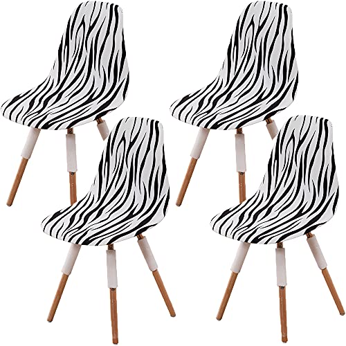 CHNSHOME Stuhlhusse Esszimmerstühle Scandinavian Stuhlhussen Stretch skandinavische Esszimmerstühle Küchenstuhl Schonbezüge 4 Stück von CHNSHOME