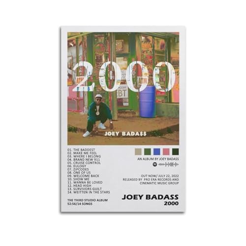 CHNT Joey Badass 2000 Poster, Wandkunst, Leinwandgemälde, Wohnzimmer, Schlafzimmer, Heimdekoration, Büro, Wandposter, Fitnessstudio, Kunstmalerei, 30 x 45 cm CHNT Joey Badass 2000 Poster, Wandkunst, Leinwandgemälde, Wohnzimmer, Schlafzimmer, Heimdekoration, Büro, Wandposter, Fitnessstudio, Kunstmalerei, 30 x 45 cm von CHNT