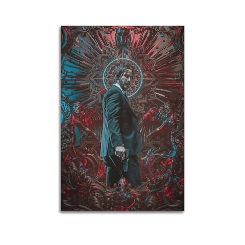 CHNT John Wick Poster, Wandkunst, Leinwandgemälde, Wohnzimmer, Schlafzimmer, Heimdekoration, Büro, Wandposter, Fitnessstudio, Kunstmalerei, 50 x 75 cm CHNT John Wick Poster, Wandkunst, Leinwandgemälde, Wohnzimmer, Schlafzimmer, Heimdekoration, Büro, Wandposter, Fitnessstudio, Kunstmalerei, 50 x 75 cm von CHNT
