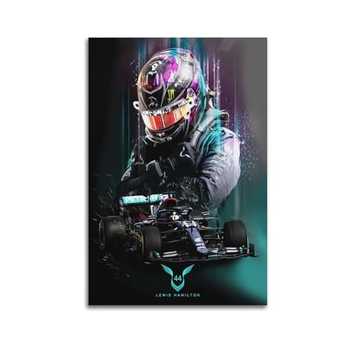 CHNT Lewis Hamilton Poster, Wandkunst, Leinwandgemälde, Wohnzimmer, Schlafzimmer, Heimdekoration, Büro, Wandposter, Fitnessstudio, Kunstmalerei, 50 x 75 cm CHNT Lewis Hamilton Poster, Wandkunst, Leinwandgemälde, Wohnzimmer, Schlafzimmer, Heimdekoration, Büro, Wandposter, Fitnessstudio, Kunstmalerei, 50 x 75 cm von CHNT